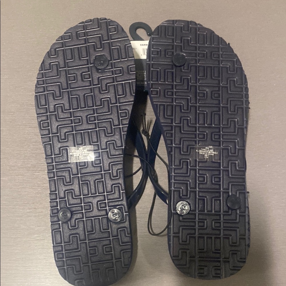 Tommy Hilfiger Navy and Red Rope Sandals - Picture 2 of 4
